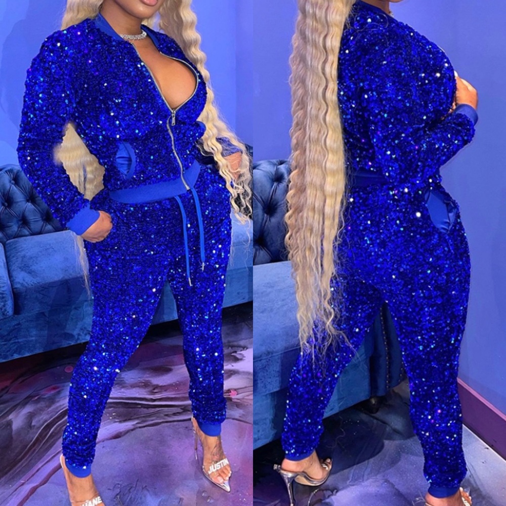 Sequin Jogger Set